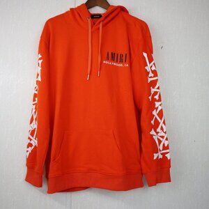 Men's and Women's Designer Sweatshirts with Arm Bone Print Letters, Hip-Hop Hood